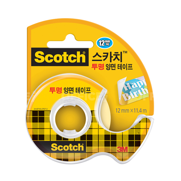 3M 포스터 포장용 공예용 양면테이프 투명 137D 12mm