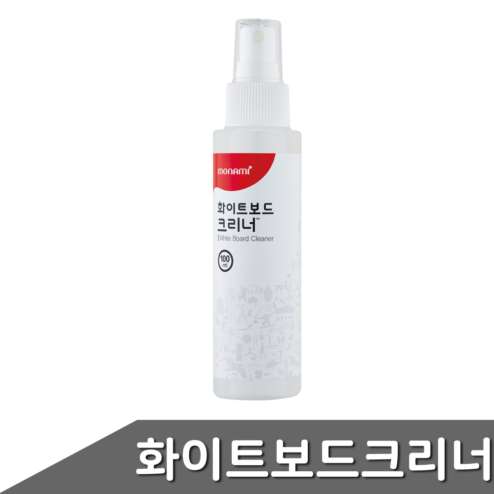 모나미 화이트보드 크리너 100ml 전용천포함