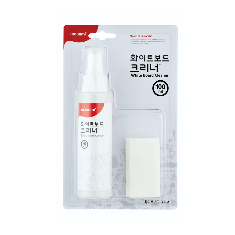 모나미 화이트보드 크리너 100ml 전용천포함