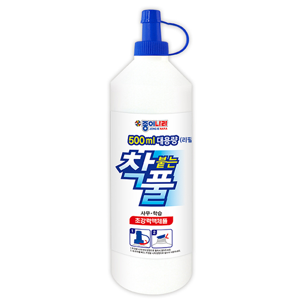 접착풀 다꾸풀 문방풀 대용량물풀 액체풀 500ml